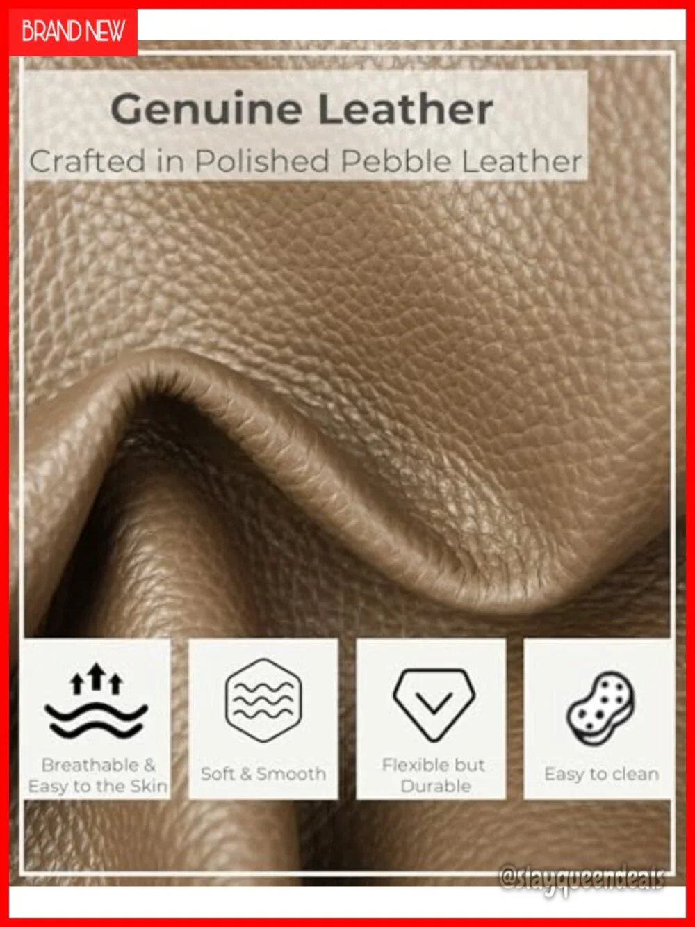Genuine Leather Hobo Shoulder Bag Work Tote Slouchy
